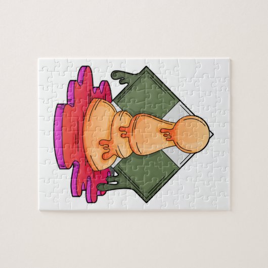 Puzzle Pièce d'échecs Pawn (Horizontal)