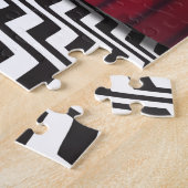 Puzzle Pièce noire de rouge de loge (Côté)