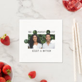 Puzzle Piece Photo Perfect Fit Wedding Servet (Insitu)