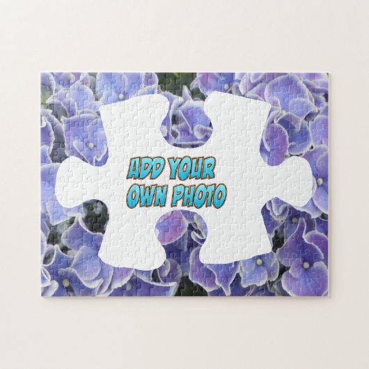 Puzzle Piece Puzzle : Blue Hydrangea, Ajouter sa p (Horizontal)
