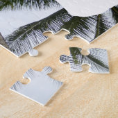 Puzzle Piece Puzzle: Palm Trees, voeg eigen foto t Legpuzzel (Zijkant)