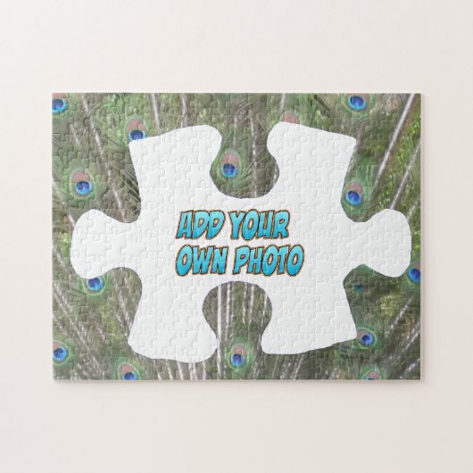 Puzzle Pièce Puzzle : Peacock Feathers, ajouter Ph (Horizontal)