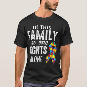 Puzzle Piece Ribbon Group Matching Family Friends T-shirt