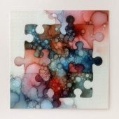 Puzzle Pieces Alcohol Ink Legpuzzel (Horizontaal)