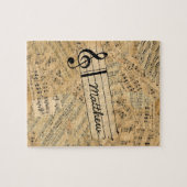 Puzzle Pièces de musique Vintage ID389 (Horizontal)