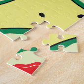 Puzzle Pièces de pastèque : Motif Jaune d'été (Côté)