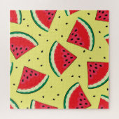 Puzzle Pièces de pastèque : Motif Jaune d'été (Horizontal)