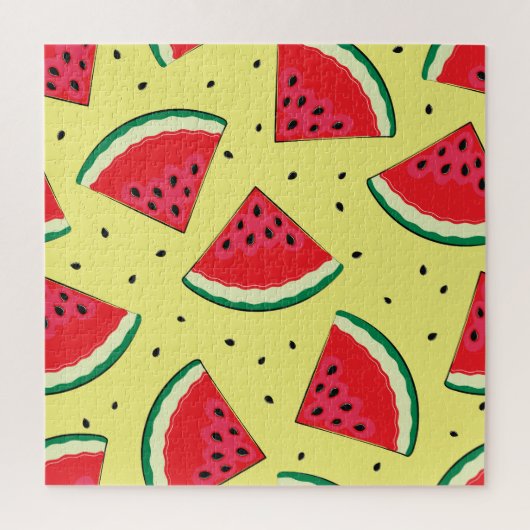 Puzzle Pièces de pastèque : Motif Jaune d'été (Vertical)