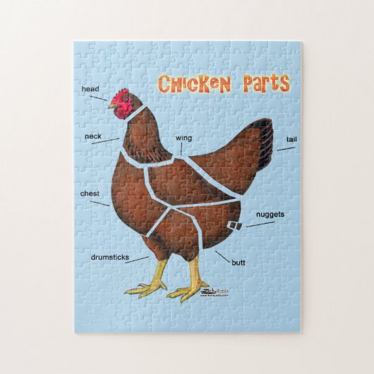 Puzzle Pièces de poulet (Vertical)