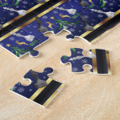 Puzzle Pièces d'échecs de Noël - Flèches de neige Arbre d (Côté)