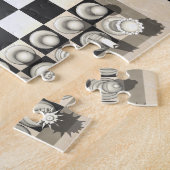 Puzzle : Pièces d'échecs d'échiquier et (Côté)