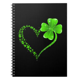 Puzzle Pieces Heart Shamrock Autism Awareness Happ Notitieboek