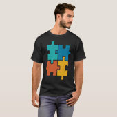 Puzzle Pieces Support For Spreading Autism Awarene T-shirt (Voorkant volledig)