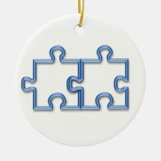 Puzzle Piecks Ornament (Voorkant)