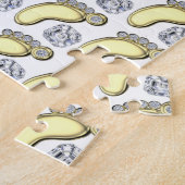 Puzzle Pied bébé doré (Côté)