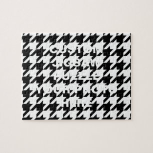 Puzzle Pied-de-poule noir et blanc