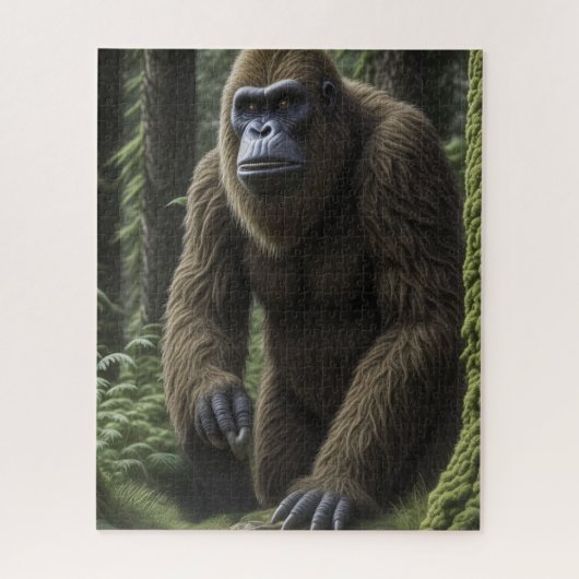 Puzzle Pied d'oeuf ou squatch par un arbre (Vertical)