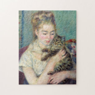 Puzzle Pierre-Auguste Renoir - Femme au chat