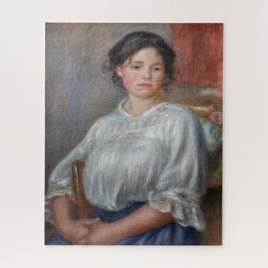 Puzzle Pierre-Auguste Renoir - Young Woman Seated (Vertical)