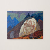 Puzzle Pierre blanche, Signes de Chintamani par Roerich (Horizontal)