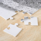 Puzzle Pierre de curling sur blanc (Côté)