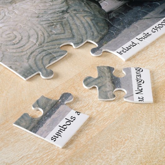 Puzzle Pierre en spirale antique d'art de Newgrange (Côté)