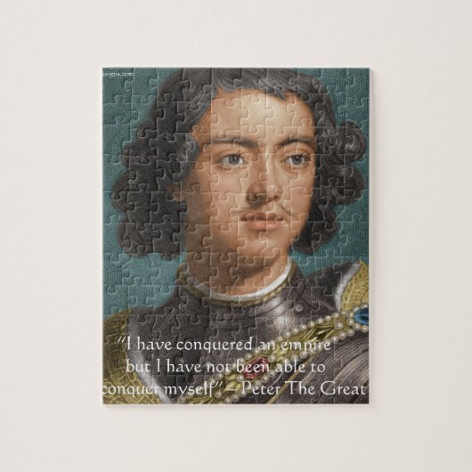 Puzzle Pierre Le Grand "Conquérir Moi-même" Citation Cade (Vertical)