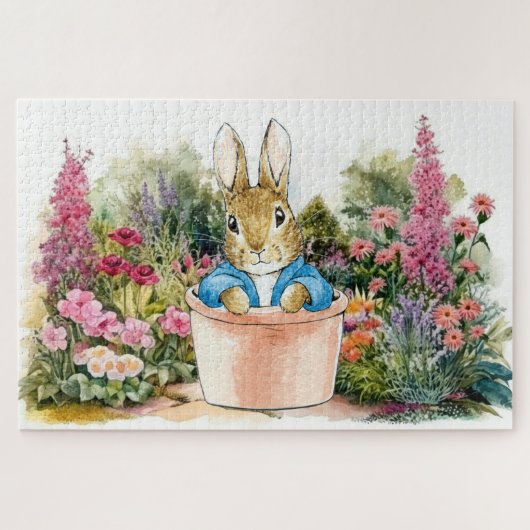Puzzle Pierre le lapin dans son jardin (Horizontal)