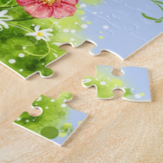 Puzzle Pierre le lapin dans son jardin (Côté)