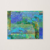 Puzzle Pierre porte-bonheur opale bleue d'octobre par (Horizontal)