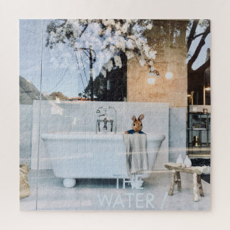 Puzzle Pierre prend un bain