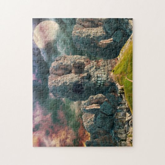 Puzzle Pierre rocheuse - Crâne - (Vertical)