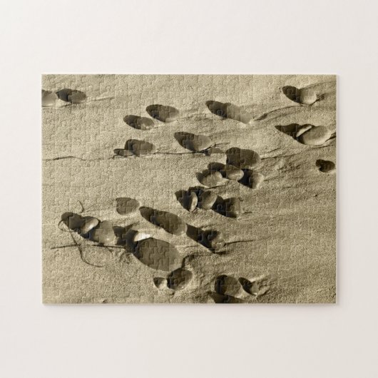 Puzzle Pierres dans le sable (Horizontal)