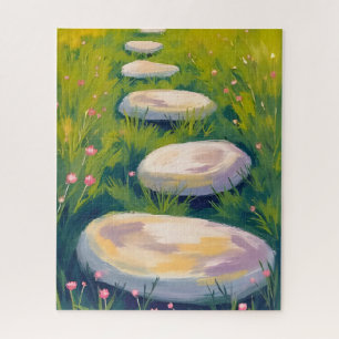Puzzle Pierres de jardin aquarelle