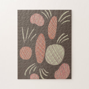 Puzzle Pierres organiques boho modernes Doodles