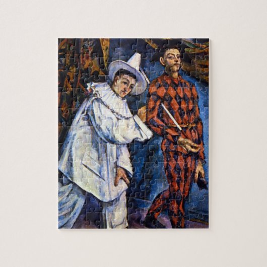 Puzzle Pierrot et Arlequin, Mardi Gras par Paul Cezanne (Vertical)