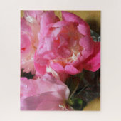Puzzle Pies roses dans Vase Photo Souris Pad (Vertical)