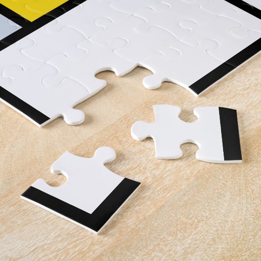 Puzzle Piet Mondrian Composition A - Art Moderne Abstrait (Côté)