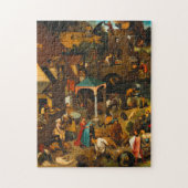 Puzzle Pieter Bruegel L'Ancien - Les Proverbes Néerlandai (Vertical)