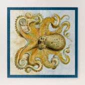 Puzzle Pieuvre Kraken Calmar Nautical Peint (Horizontal)