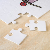 Puzzle Pig as skater avec skate (Côté)