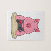 Puzzle Pig au Poker avec cartes de Poker (Horizontal)