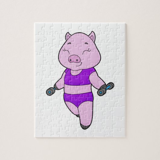 Puzzle Pig Fitness Dumbbell (Vertical)