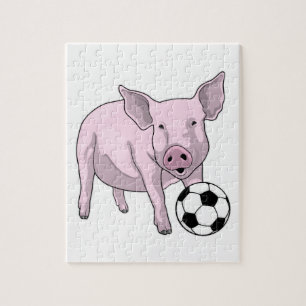 Puzzle Pig Soccer joueur Soccer