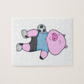 Puzzle Pig Soccer joueur Soccer (Horizontal)