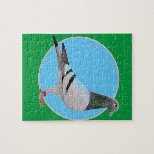 puzzle pigeon design. (Horizontal)