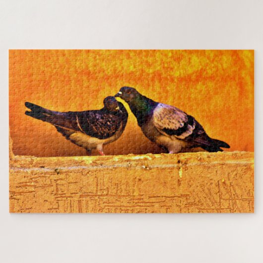 Puzzle Pigeon Love (Horizontal)