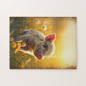 Puzzle Piglet au coucher du soleil (Horizontal)