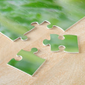 Puzzle Pika Tenant Des Feuilles Et Des Fleurs Dans La Bou (Côté)