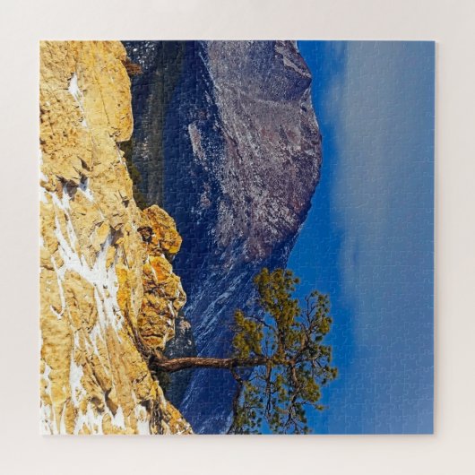 Puzzle Pikes Peak with Tree à Foreground (Horizontal)